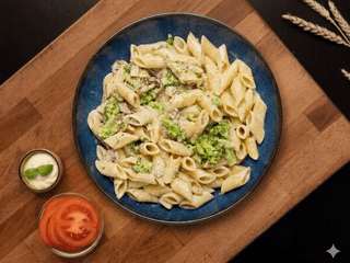 Spaghetti/Penne Broccoli Con Funghi