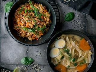 Курячий бульйон+Рис з овочами