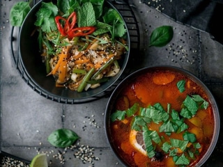 Солянка+Удон з овочами