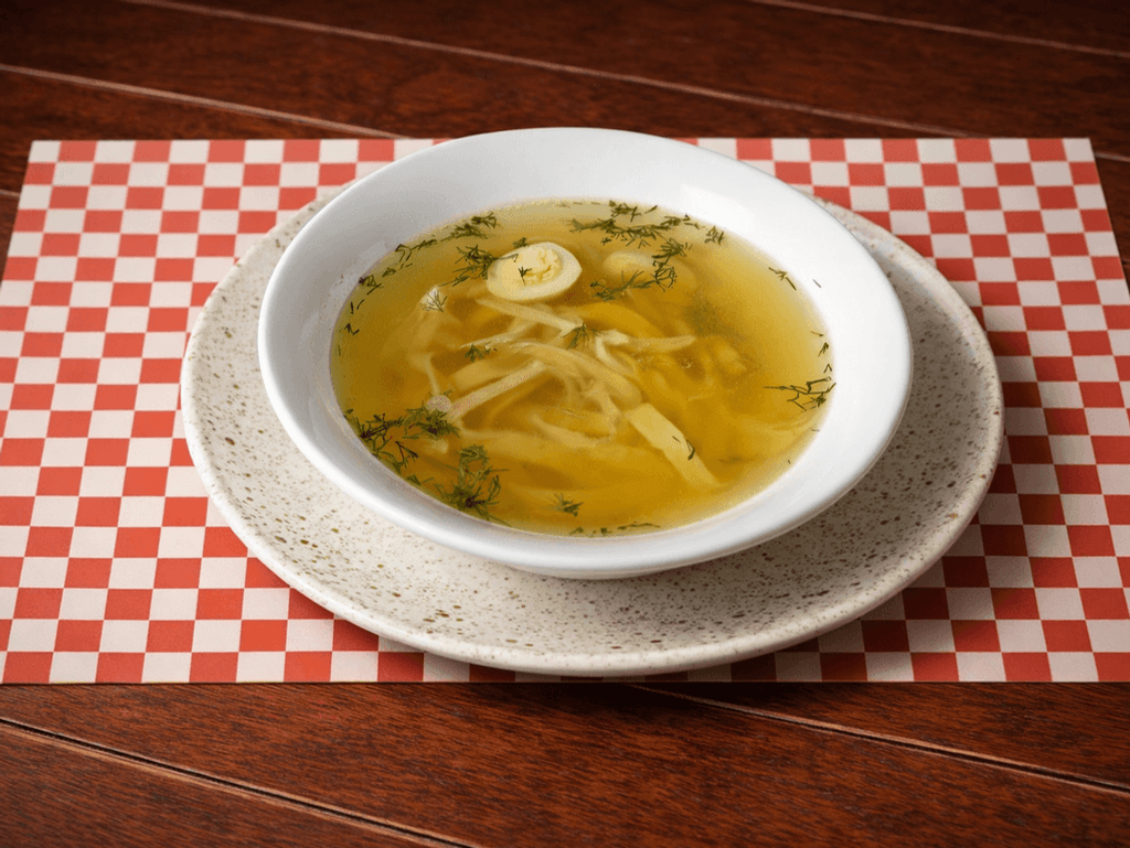 Бульон курячий з лапшою