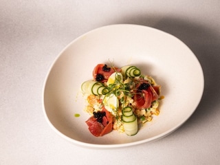 Олів'є із слабосолоним лососем