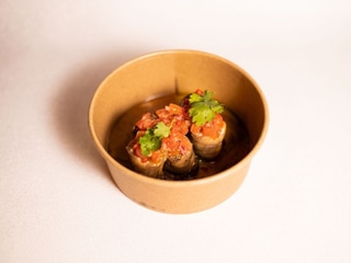 Крученики із баклажанів з волоськими горіхами