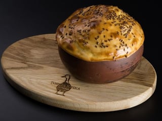 Качина печеня з печерицями