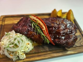 Ребра BBQ з картоплею