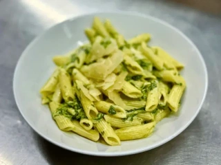 Penne ze szpinakiem