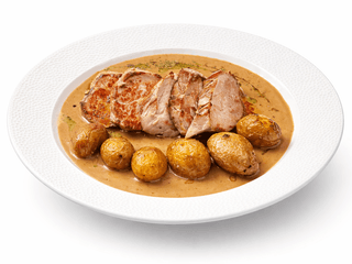 150g Vepřová panenka s pepřovou omáčkou, grenaile