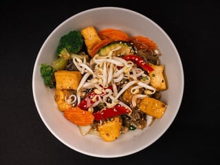 Sklenené rezance s tofu
