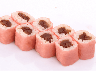 HOSOMAKI W PŁATKU SOJOWYM Z TYKWĄ