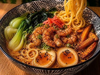 Ugryziowy Ramen krewetkowy
