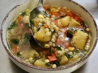 Овочевий суп з птітімом