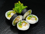 Futomaki z krewetkami w tempurze (6 szt)