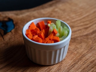 Hranolky z čerstvé zeleniny