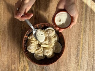 Pork & beef dumplings