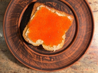Toast with caviar