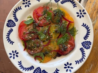 Heirloom tomato salad