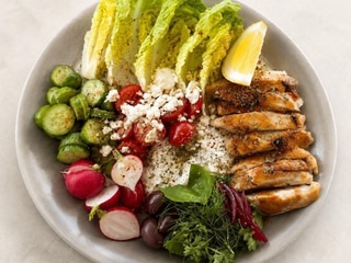 Seasonal farm plate, chicken