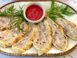 Фарширована куряча шийка