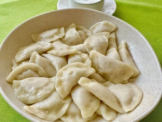 Варенички з  м'ясом курочки 