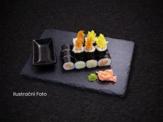 M7: Sushi - 8ks Maki Krevety smažené, 8ks Maki Mango