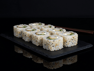 Uramaki krewetka panko