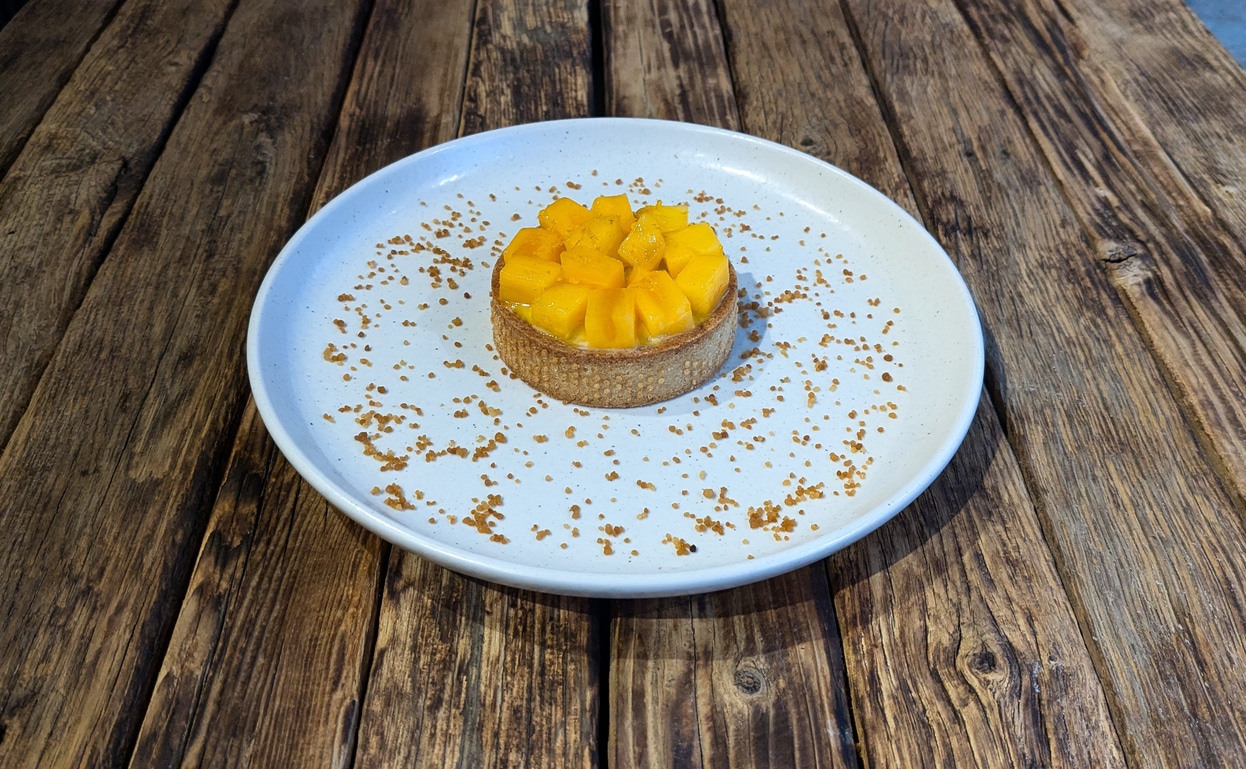 Тарт з хурмою та апельсином