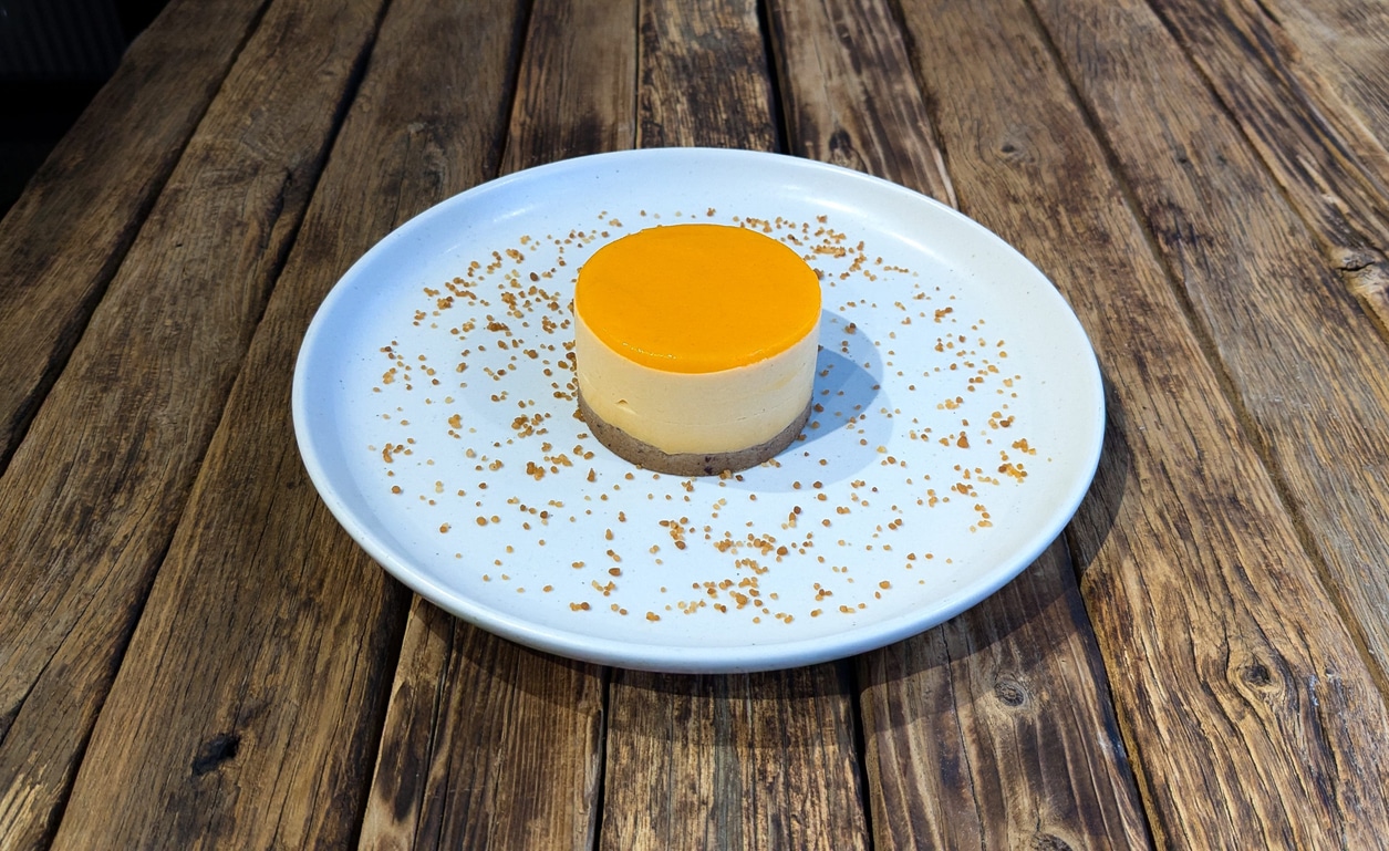 Чізкейк гарбузовий з обліпихою