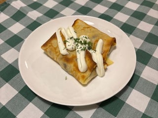 Млинці з куркою та печерицями