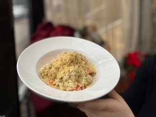 Різотто з куркою у вершковому соусі