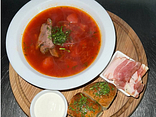 Борщ з пампушками