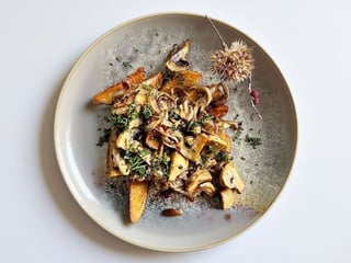 Картопля з грибами