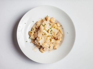 Bramborové gnocchi s vepřovou panenkou