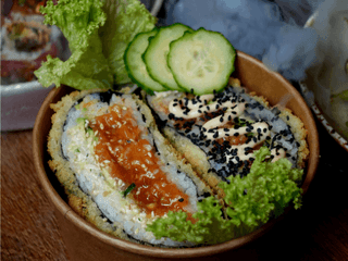 Sushi Burger Tatar z łososia