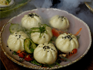 Bułeczki Baozi kaczka z pomarańczą