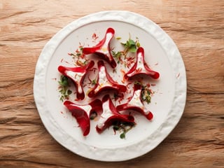 Маринований буряк з лабне та часником