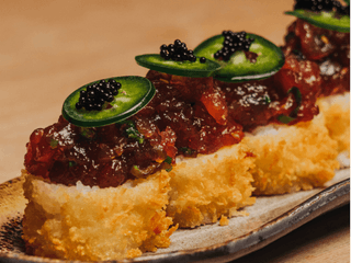 Crispy rice tuna
