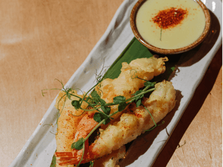 Krewetki wasabi