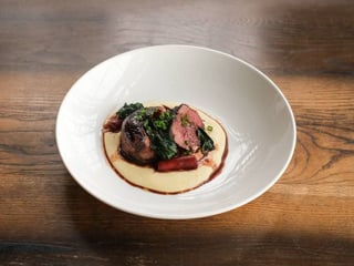 Телятина з полентою