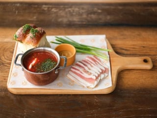 Борщ український з пампушками