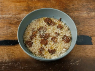 Різото з білими грибами та трюфелем