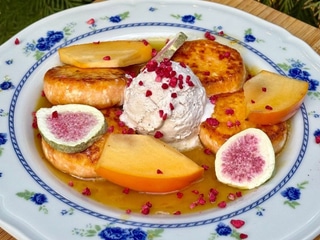 Бататні сирники а-ля Креп Сюзетт